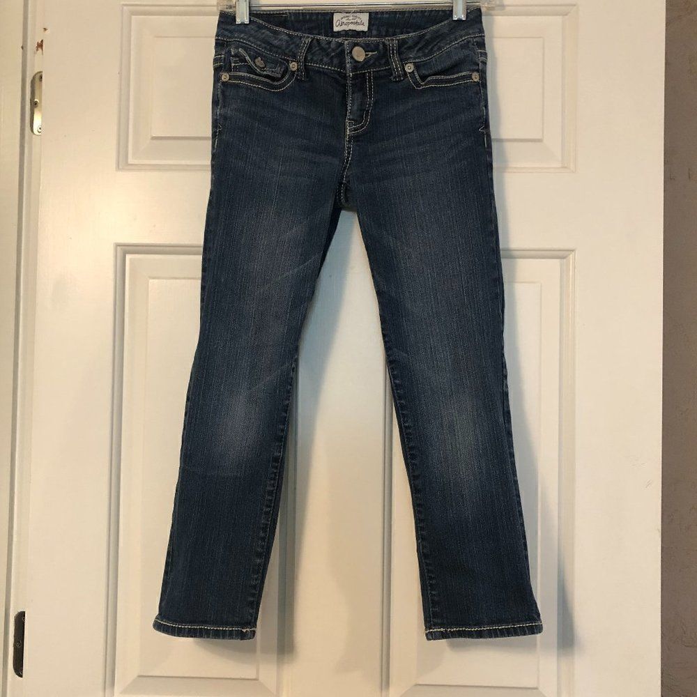 5-Pocket Aeropostale Bayla Skinny Capri Jeans in size 1/2